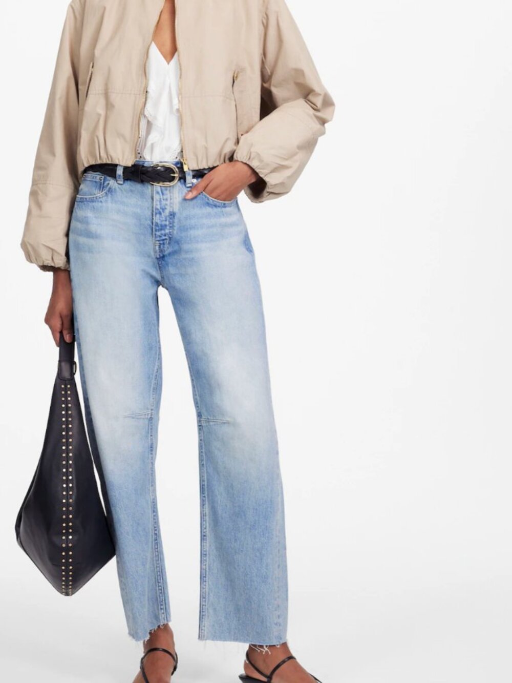 Madewell The Darted Barrel-Leg Jean - Edmonson Wash